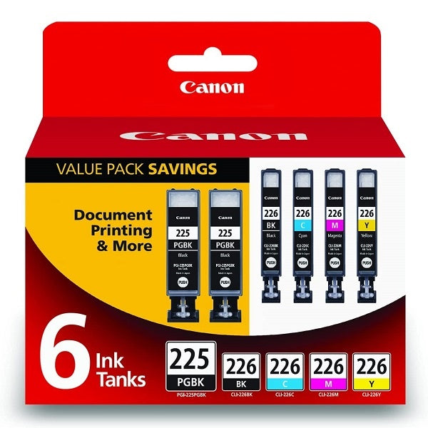 6 Color Ink Picture Canon 6-Color Ink Tank Value Pack (4530B012AB) – DiscountStore