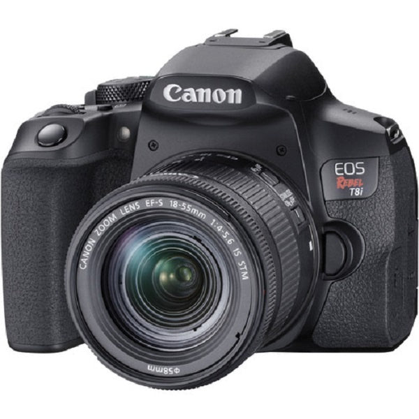 Canon Eos Rebel T8i Digital SLR With 18-55MM Lens Camera Black