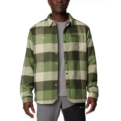 Men's Windward II Snap-Front Sherpa Lined Plaid Shirt Jacket
