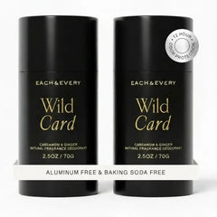 Each & Every Aluminum Free Deodorant for Women & Men - All Natural Deodorant for Sensitive Skin, EWG Verified - Clean, Baking Soda-Free, Plant-Based Fragrance - 2.5oz (2 Pack)