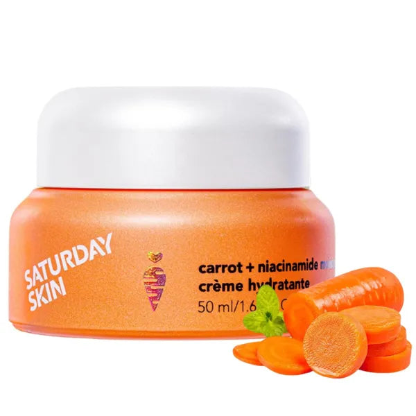 Saturday Skin Carrot Niacinamide Face Cream – Hydrating & Anti-Wrinkle Korean Moisturizer