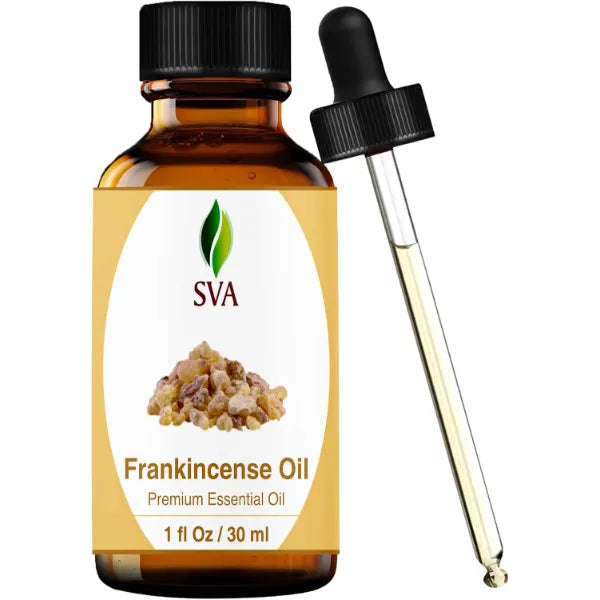 SVA ORGANICS Essential Oil 100% Natural Oil for Diffuser, Hair Care, Face, Skin Care, Aromatherapy, Scalp and Body Massage with Dropper - 1 Fl Oz