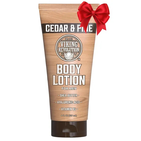 Viking Revolution Body Lotion for Men – Mens Lotion for Dry Skin with Shea Butter, Hyaluronic Acid and Vitamin B5, Nourishing Mens Body Lotion for Hydrated and Smooth Skin - 8oz (Pack of 1)