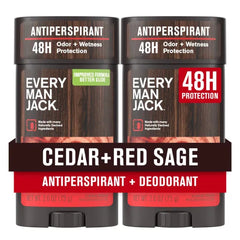Every Man Jack Men’s Antiperspirant Deodorant – New & Improved Formula, 48-Hour Odor & Sweat Defense – 2.6 oz