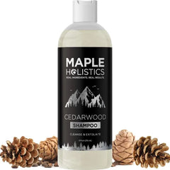 Maple Holistics Cleansing Dry Scalp Shampoo For Men's, Flaky Scalp Moisturizer with Tea Tree Oil for Oily Scalp - Deep Clarifying Shampoo for Build Up, 8 Fl Oz (Pack of 1)