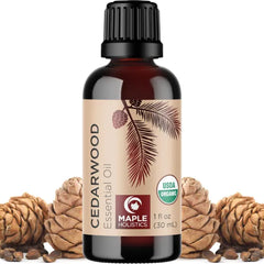 Maple Holistics Oil for Hair Skin & Nails - 100% Pure Organic Oil, Fast Absorbing Hair Body and Face Moisturizer plus Beauty DIYs - 4 Fl Oz