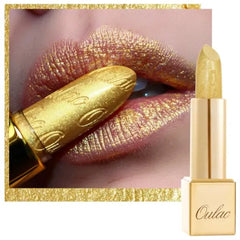 Oulac Lipstick for Women with Metallic 3D Shine Lightweight Hydrating Formula, High Impact Lip Color, Vegan Beauty, Full Coverage Lip Makeup