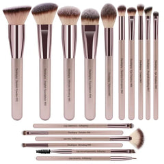 Daubigny 16-Piece Professional Makeup Brush Set | Premium Synthetic Collection for Foundation, Powder, and Eyeshadow