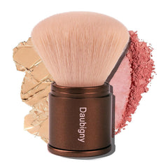 Daubigny Retractable Kabuki Makeup Brush, Powder Brushes Foundation Travel Foundation Brush for Blush Bronzer & Powder