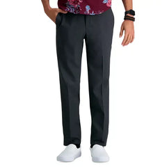 Haggar Men's 4 Way Stretch Slim Fit Flat Front Dress Pant