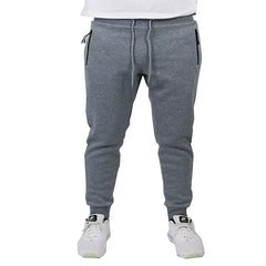 Galaxy By Harvic Men's Pro Star Slim Fit Fleece Lined Jogger Sweat Pant