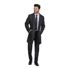 Men's Tailored Wool Blend Notch Collar Wool Blend Walker Car Coat