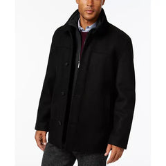 Men's Wool-Blend Layered Car Coat, Created for Macy's