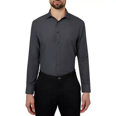 Calabrum Men's Regular Fit Solid Wrinkle Free Performance Dress Shirt