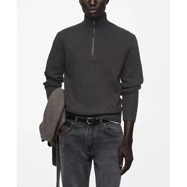 Men's Perkins-Collar Knit Sweater