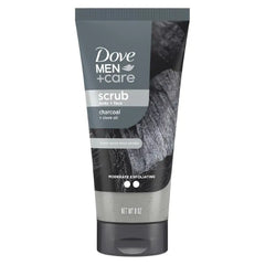 DOVE MEN + CARE Body and Face Scrub, Deeply Exfoliates for Hydrated & Nourished Skin 100% Gentle Cleanser, No Sulfate Cleansers or Parabens - 9 oz