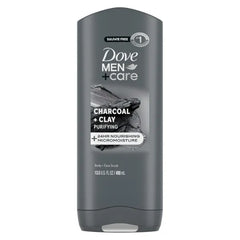 DOVE MEN + CARE Purifying Body and Face Wash with 24-Hour Nourishing Micromoisture Technology Body Wash for Men - 13.5 oz