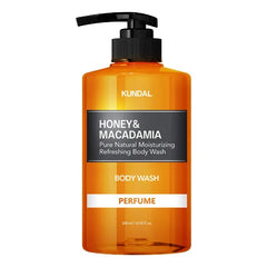KUNDAL Nature Honey & Macadamia Natural Moisturizing Body Wash [Amber Vanilla] Deep Nourishment, Natural Extracts Blend, 10,000 ppm Honey, Safe for All Ages, Soft & Smooth Skin 16.9 fl oz (Pack of 1)