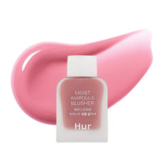 House of Hur Moist Ampoule Blusher with 50% Moisture Essence | Hydrating & Long-Lasting Blush | 0.33 fl. oz - 9 Shades