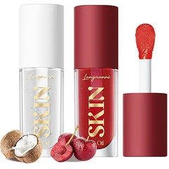 LANGMANNI Lip Oil,No Sticky Gloss Lip Balm Lip Care,Fruit Flavoured Lip Oil For Dry Lip's Moisturizing Hydrating And Nourishing