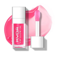KYDA Hydrating Lip Glow Oil, Moisturizing Lip Oil Glossy Transparent Plumping Lip Gloss, Tinted Lip Oil for Lip Care and Dry Lips