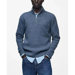 Men's Perkins-Collar Knit Sweater
