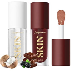 LANGMANNI Lip Oil,No Sticky Gloss Lip Balm Lip Care,Fruit Flavoured Lip Oil For Dry Lip's Moisturizing Hydrating And Nourishing