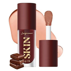 BANGFENG Lip Glow Oil – Hydrating, Non-Sticky Plumping Lip Gloss & Tinted Lip Balm | Long-Lasting Moisturizing Shine, Big Brush Head