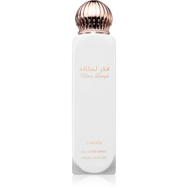 Lattafa All Over Spray 150ml – Fakhar & Mayar | Long-Lasting Women’s Fragrance with Floral, Fruity, Sweet & Amber Notes