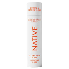 Native Deodorant Spray, 72 Hour Odor Control, Aluminum Free, No Chemical Propellant, Contains Naturally Derived Ingredients, 3.5 oz