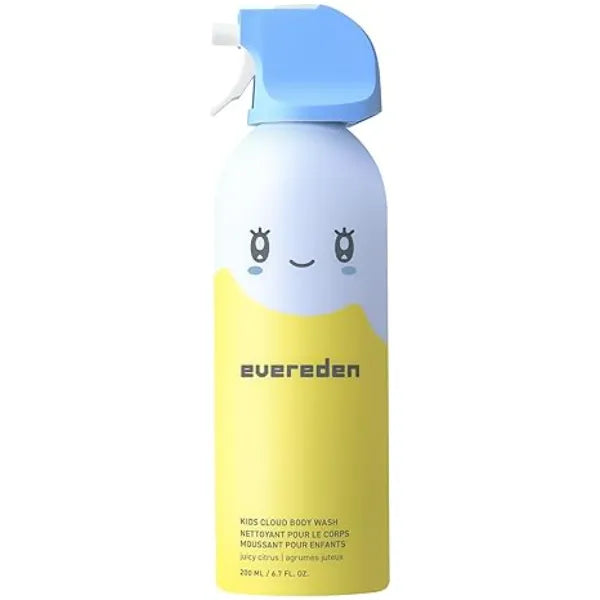 Evereden Kids Foam Soap, Cloud Body Wash Spray, Shape & Splash The Fun, Fluffy Foam That Makes Bath Time Playtime, Hydrating Foaming Bath Soap for Sensitive Skin
