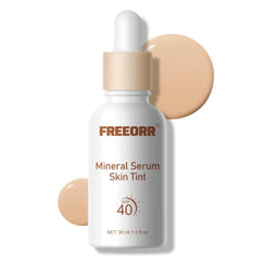 KYDA Mineral Serum Skin Tint, SPF 40 Hydrating Tinted Serum Foundation, Infused with Niacinamide, Dewy Finish for Smoothing Glow Skin, Buildable Light Coverage, 1 Fl Oz