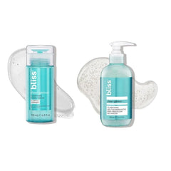 Bliss Clear Genius Daily Acne Routine Kit – Cleanser, Clarifying Toner + Serum & Spot Treatment | Pore Purifying, Oil-Control, Clean Vegan & Cruelty-Free Skincare Set
