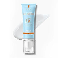 VGO Face Sunscreen SPF 50, Hydrating Sun Essence Leaves No Sticky Feeling Travel Size Sunscreen Against UVA and UVB Rays