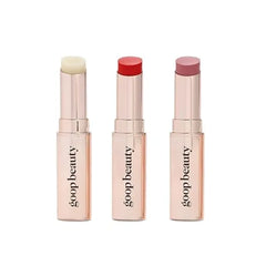 goop Beauty Lip Balm Dry Lips Treatment Coconut Oil, Pomegranate Extract, & Shea Butter Petroleum Free 0.16 oz
