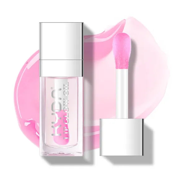 KYDA Hydrating Lip Glow Oil, Moisturizing Lip Oil Glossy Transparent Plumping Lip Gloss, Tinted Lip Oil for Lip Care and Dry Lips