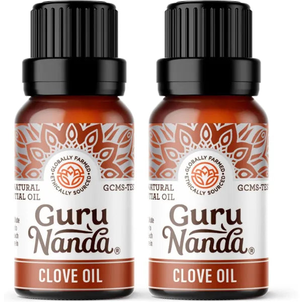 GuruNanda 100% Pure Essential Oils – Natural Undiluted Aromatherapy Oils for Diffusers, Massage & DIY (2 x 0.5 fl oz)