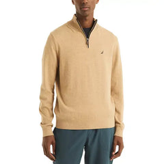 Nautica Men's Classic-Fit Solid Quarter-Zip Sweater