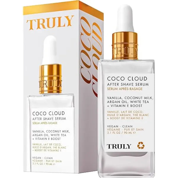 Truly Beauty Luxury After Shave Serum Soothing & Hydrating Post Shave Treatment to Prevent Ingrown Hair For Smooth, Irritation Free Skin