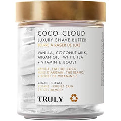 Truly Beauty Luxury Shave Butter Hydrating Women's Shave Cream Moisturizing Shave Cream Softens Hair for Maximum Glide Forms Moisture Barrier to Help Prevent Razor Burn & Ingrown Hairs