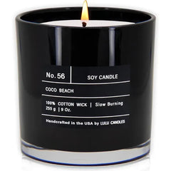 Lulu Candles Smells Warm & Woody Luxury Scented Soy Jar Candle Hand Poured in The USA Highly Scented Long Lasting .