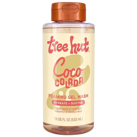Tree Hut Foaming Gel Wash, Moisturizing & Hydrating Body Wash with Shea Butter, Gently Cleanses for Soft, Fresh & Radiant Skin