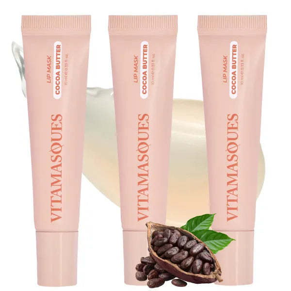 Vitamasques Lip Mask - Hydrating Lip Balm Moisturizer with Vitamins & Natural Oil Hydrates, Nourishes & Plumps Lips Area - Korean Skin Care Lip Care Products (Pack of 3)