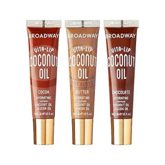 Ruby Kisses Broadway Vita-Lip Tinted Lip Gloss (3 Pack Baby Pink, Bubble Gum, Nude Pink) Ultra-Hydrating Rosehip + Jojoba Oil & Soothing Formula with Vitamins, High-Shine lip balm.