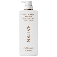 Native Moisturizing Body Wash | Contains Naturally Derived Ingredients | For Women & Men, Sulfate, Paraben, & Dye Free Leaving Skin Soft and Hydrated - 22 oz