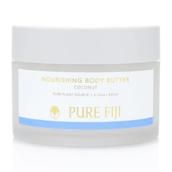 PURE FIJI Nourishing Body Butter, Natural Ingredients, Not Tested On Animals, Organic - 6.7oz/200ml
