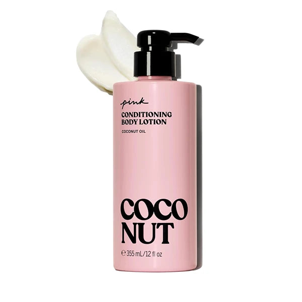 Victoria’s Secret PINK Body Lotion 12 oz – Coconut Oil, Cucumber, Honey & Vanilla Hydrating Moisturizer