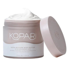 Kopari Ultra Restore Body Butter, Whipped Lightweight Formula, Hyaluronic Acid & Mango Butter, Deep Long-Lasting Moisture