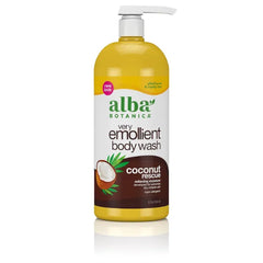 Alba Botanica Very Emollient Body Wash, 32 Oz