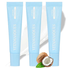 Vitamasques Lip Mask - Hydrating Lip Balm Moisturizer with Vitamins & Natural Oil Hydrates, Nourishes & Plumps Lips Area - Korean Skin Care Lip Care Products (Pack of 3)